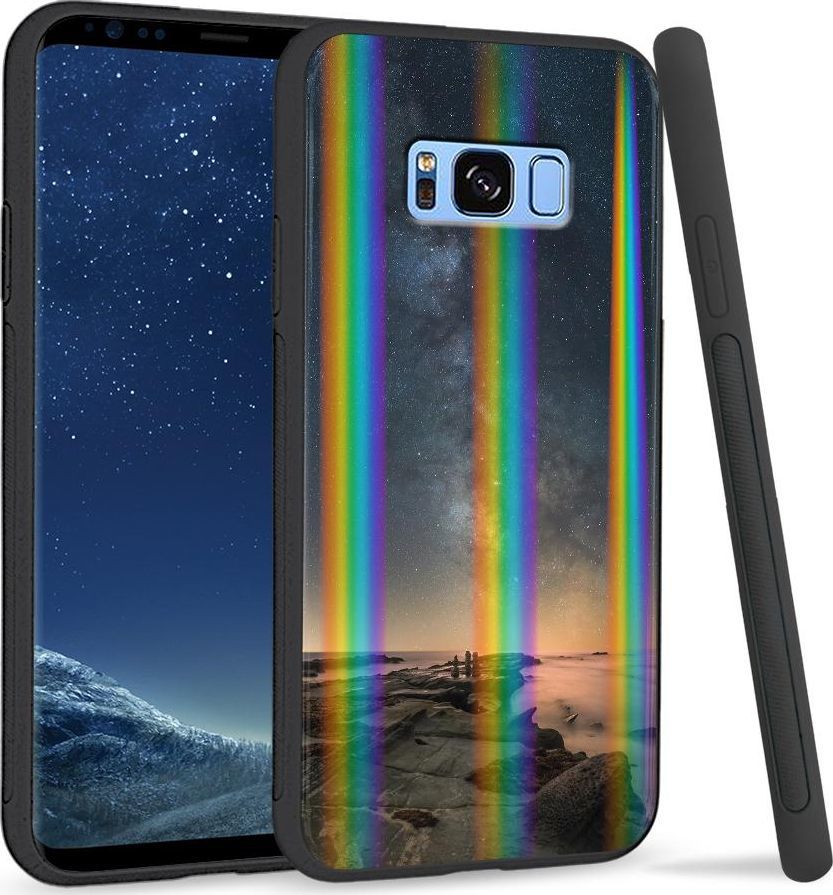 Super Fashion Etui na telefon Samsung S8 Rainbow Case Stary night rocks 1