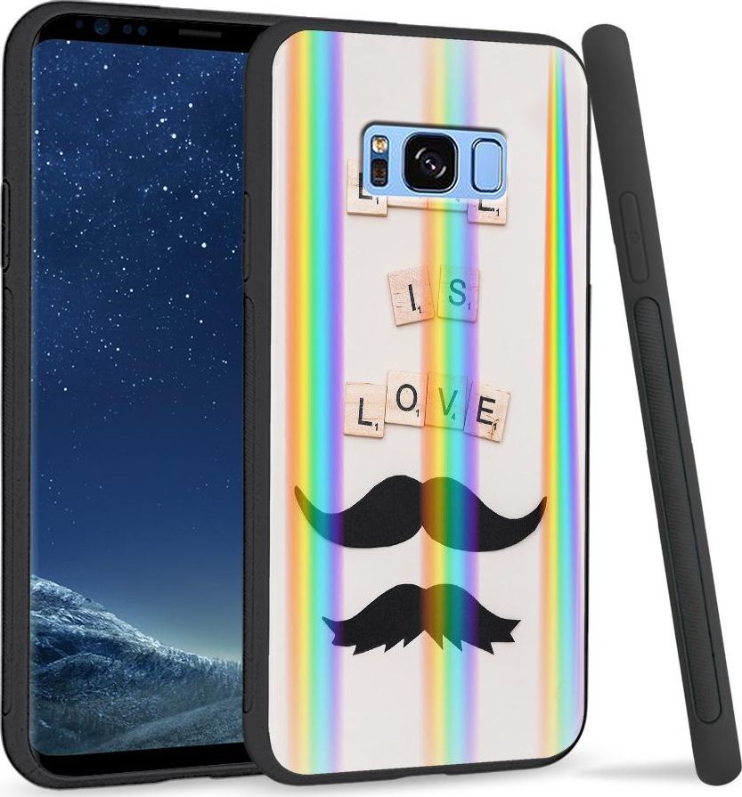 Super Fashion Etui na telefon Samsung S8 Rainbow Case Love is love 1