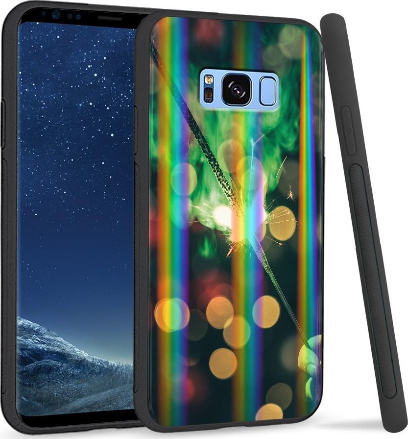 Super Fashion Etui na telefon Samsung S8 Rainbow Case Firework 1