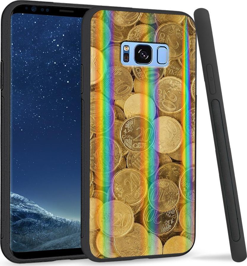 Super Fashion Etui na telefon Samsung S8 Rainbow Case Coins 1