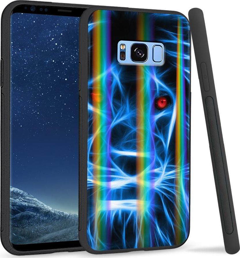 Super Fashion Etui na telefon Samsung S8 Rainbow Case Niebieski Lew 1