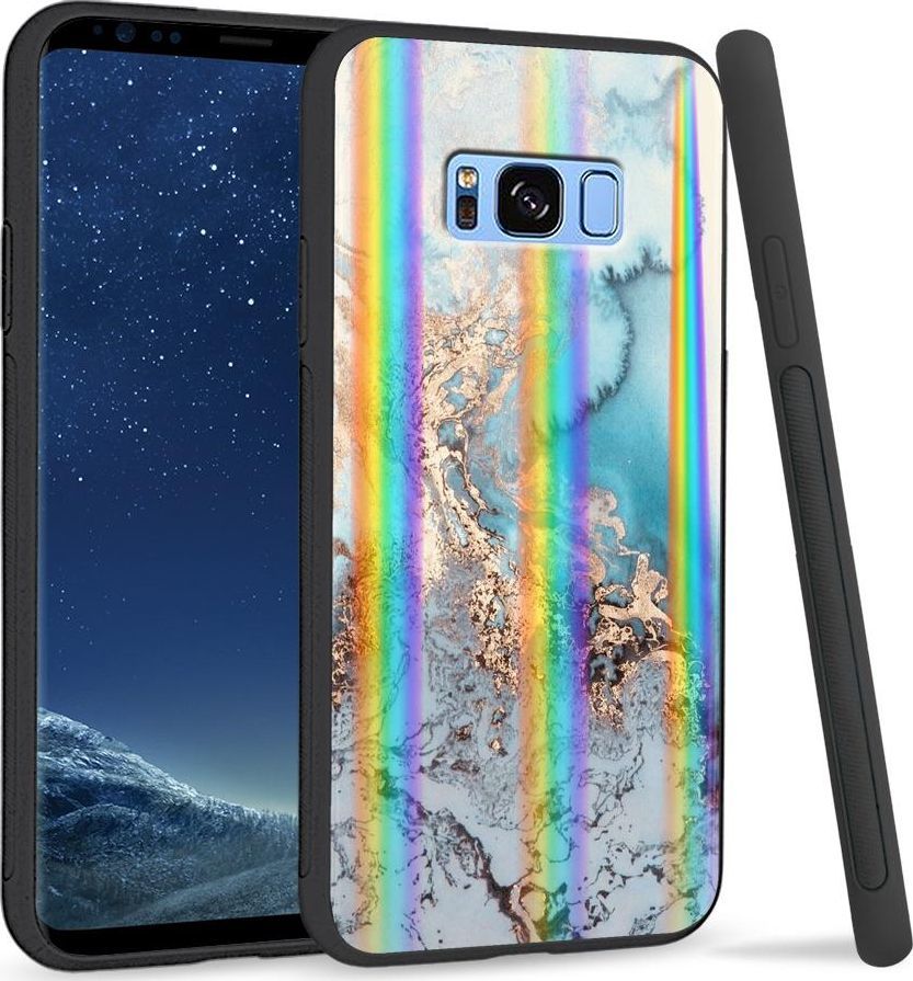 Super Fashion Etui na telefon Samsung S8 Rainbow Case Abstrakcja 1