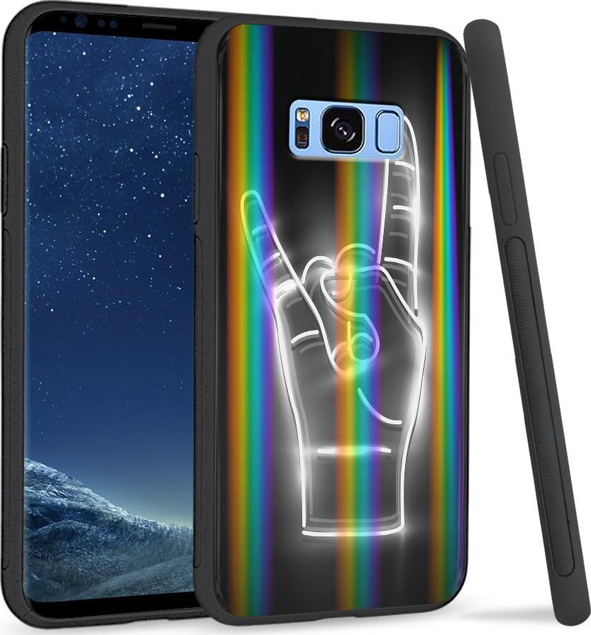 Super Fashion Etui na telefon Samsung S8 Rainbow Case We Rock 1