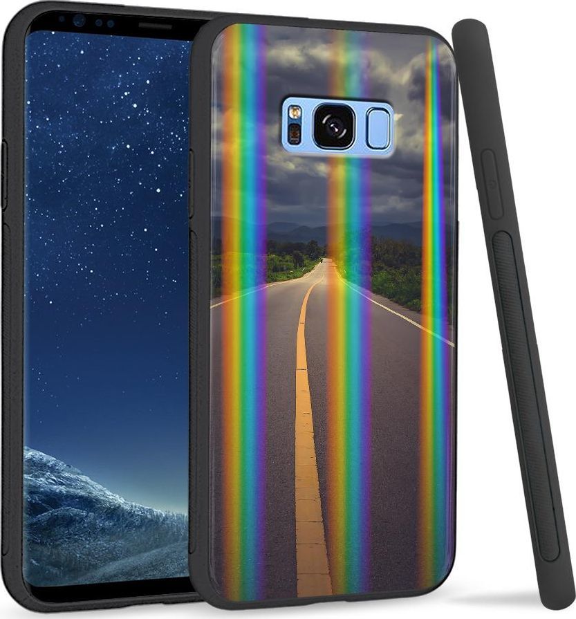 Super Fashion Etui na telefon Samsung S8 Rainbow Case Road to Heaven 1