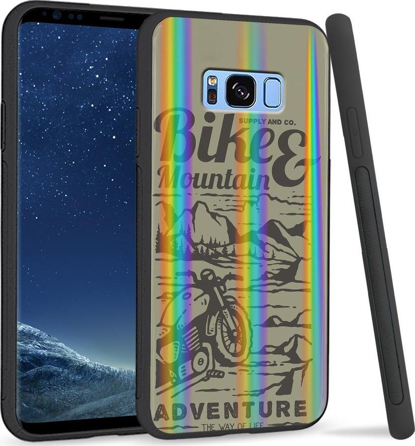 Super Fashion Etui na telefon Samsung S8 Rainbow Case Motor w górach 1