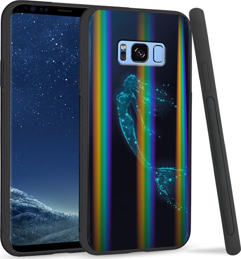 Super Fashion Etui na telefon Samsung S8 Rainbow Case Syrenka 1