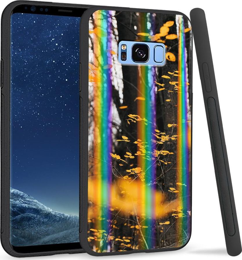 Super Fashion Etui na telefon Samsung S8 Rainbow Case Las 1