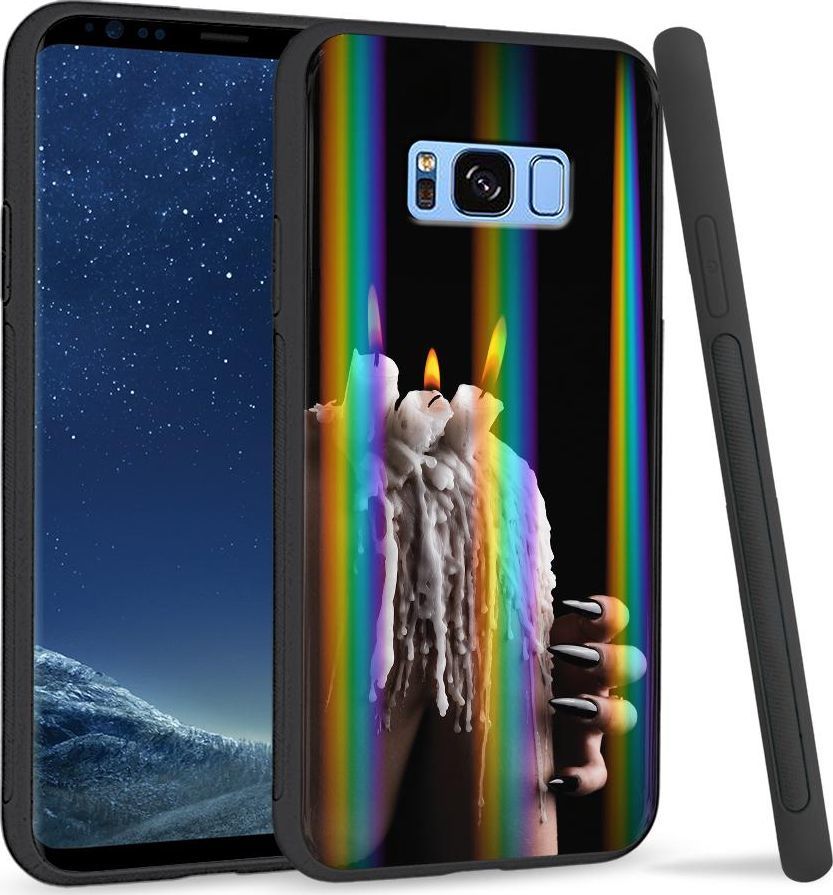 Super Fashion Etui na telefon Samsung S8 Rainbow Case Wosk 1
