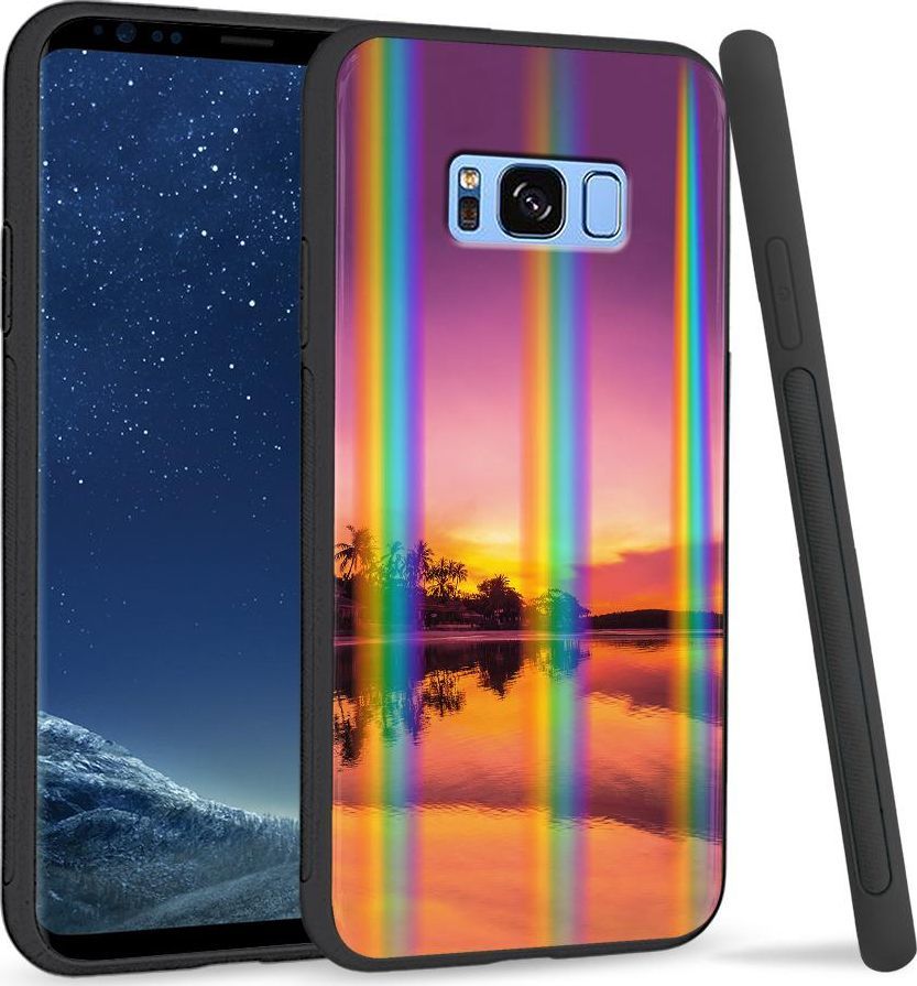 Super Fashion Etui na telefon Samsung S8 Rainbow Case Purpurowe niebo 1