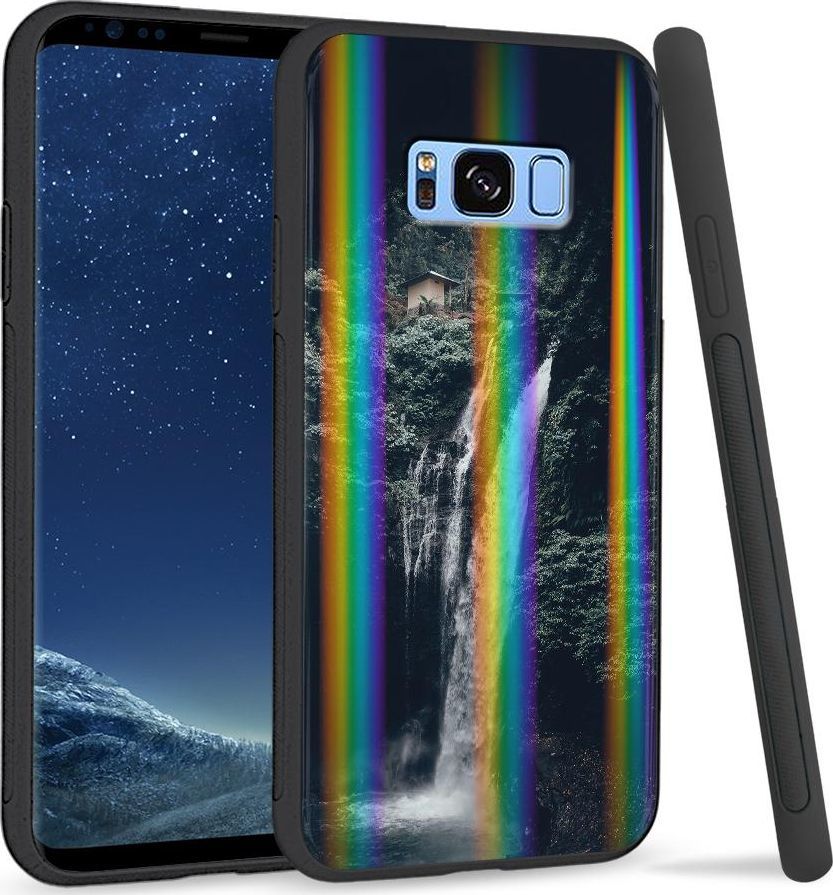 Super Fashion Etui na telefon Samsung S8 Rainbow Case Wodospad 1