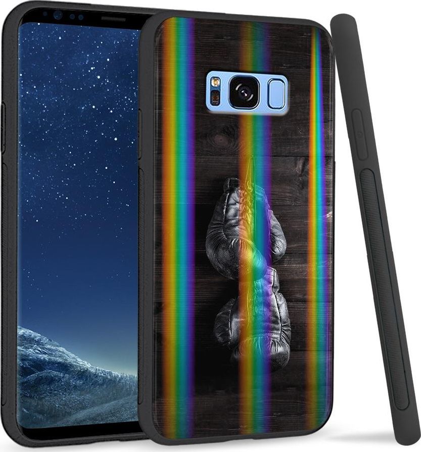 Super Fashion Etui na telefon Samsung S8 Rainbow Case Stare rękawice 1