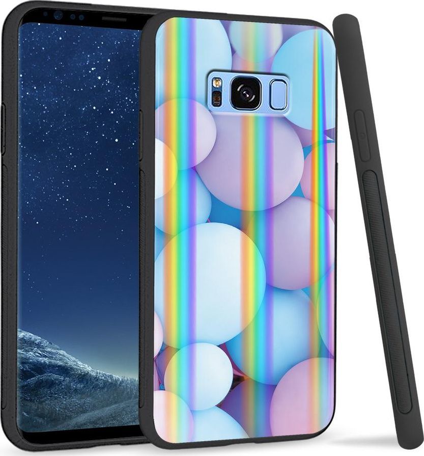 Super Fashion Etui na telefon Samsung S8 Rainbow Case Pastelowe balony 1