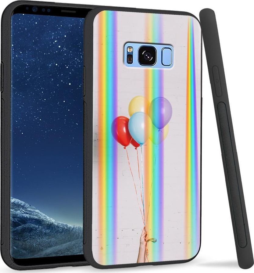 Super Fashion Etui na telefon Samsung S8 Rainbow Case Kolorowe balony 1