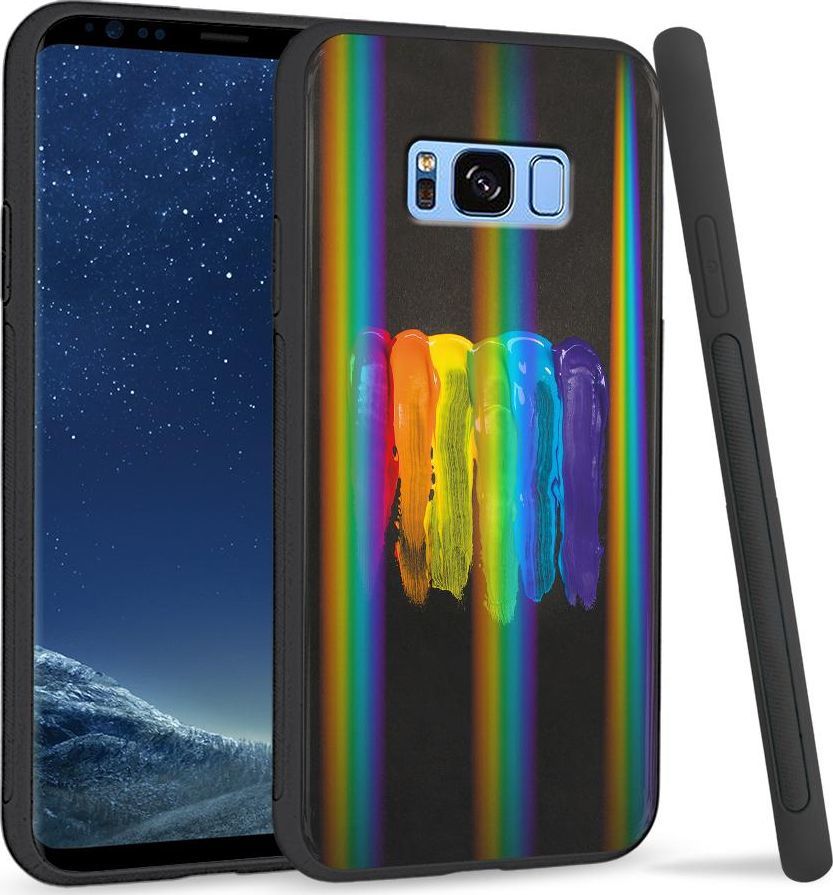 Super Fashion Etui na telefon Samsung S8 Rainbow Case Zabarwienie 1