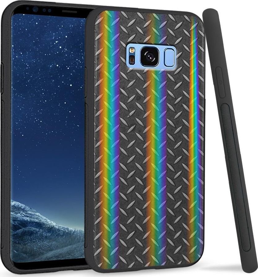 Super Fashion Etui na telefon Samsung S8 Rainbow Case Metal 1