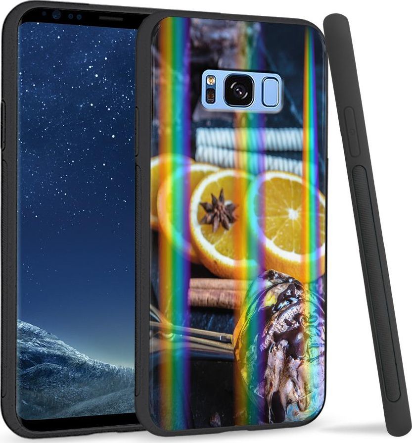 Super Fashion Etui na telefon Samsung S8 Rainbow Case Choco lemon 1