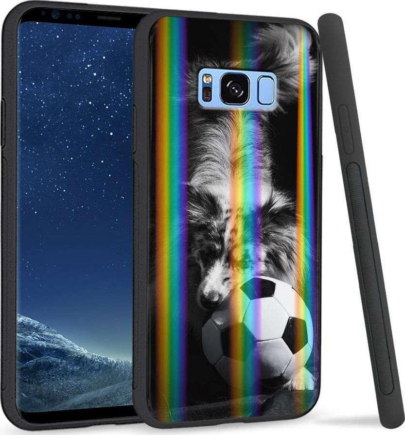 Super Fashion Etui na telefon Samsung S8 Rainbow Case Dog with ball 1