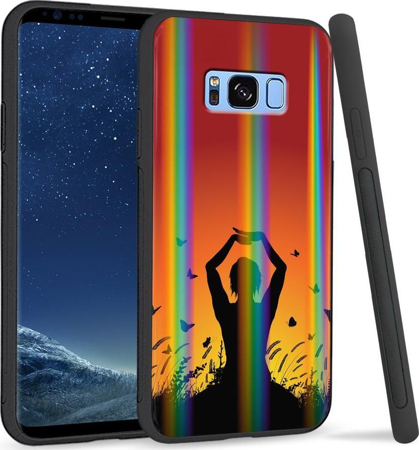 Super Fashion Etui na telefon Samsung S8 Rainbow Case Joga 1