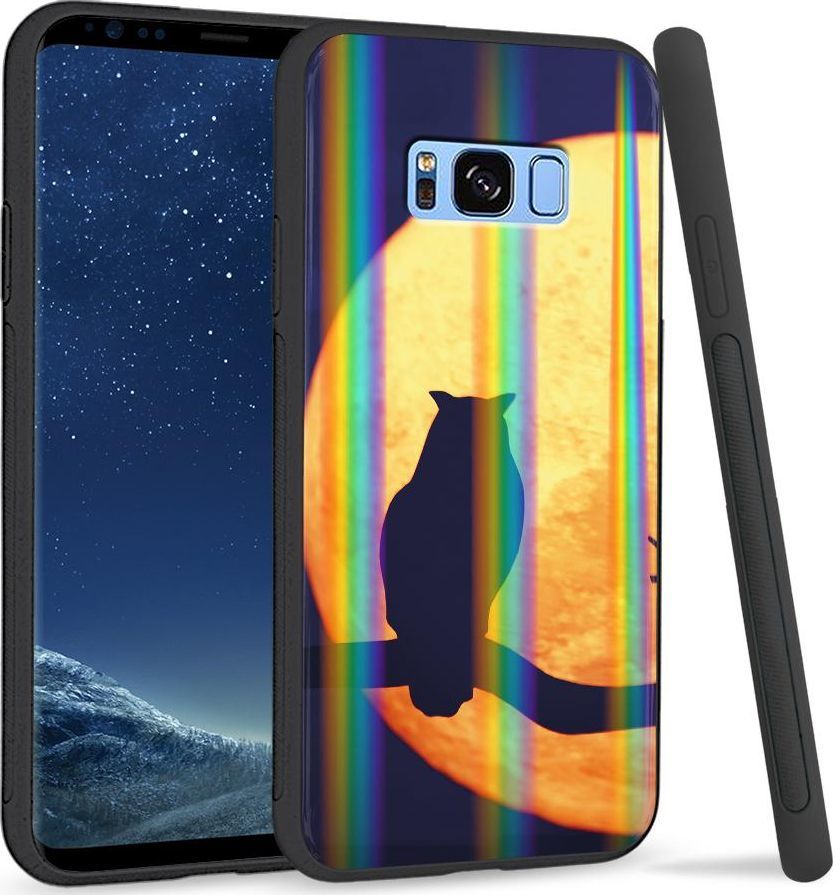 Super Fashion Etui na telefon Samsung S8 Rainbow Case Night Owl 1