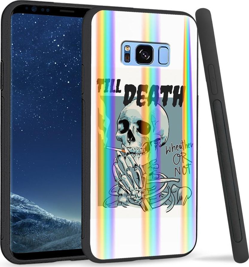 Super Fashion Etui na telefon Samsung S8 Rainbow Case Palącz 1