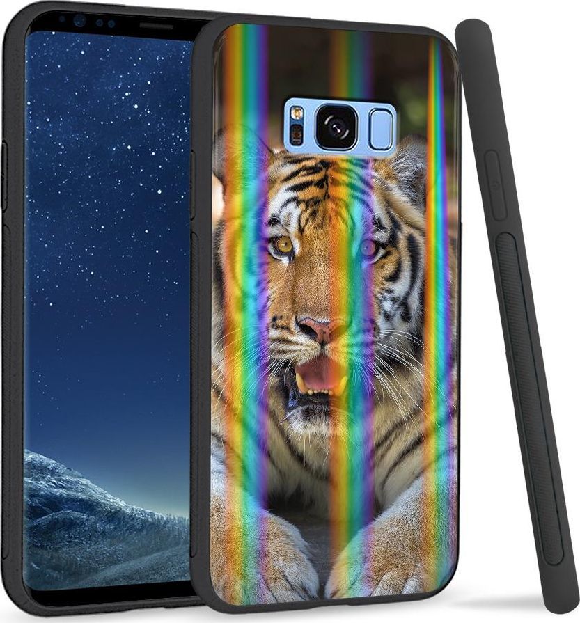 Super Fashion Etui na telefon Samsung S8 Rainbow Case Tygrys 1