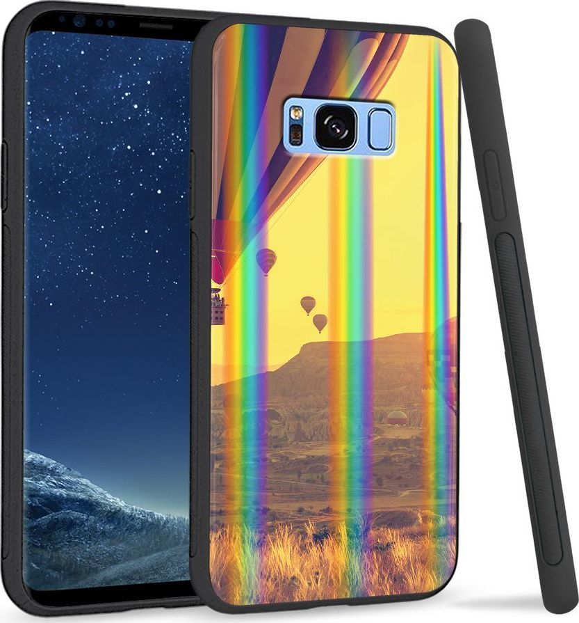 Super Fashion Etui na telefon Samsung S8 Rainbow Case Lot balonem 1