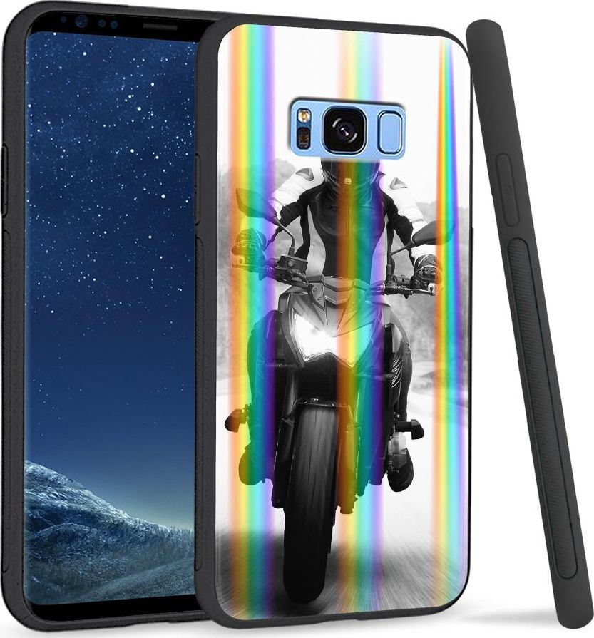 Super Fashion Etui na telefon Samsung S8 Rainbow Case Racer 1