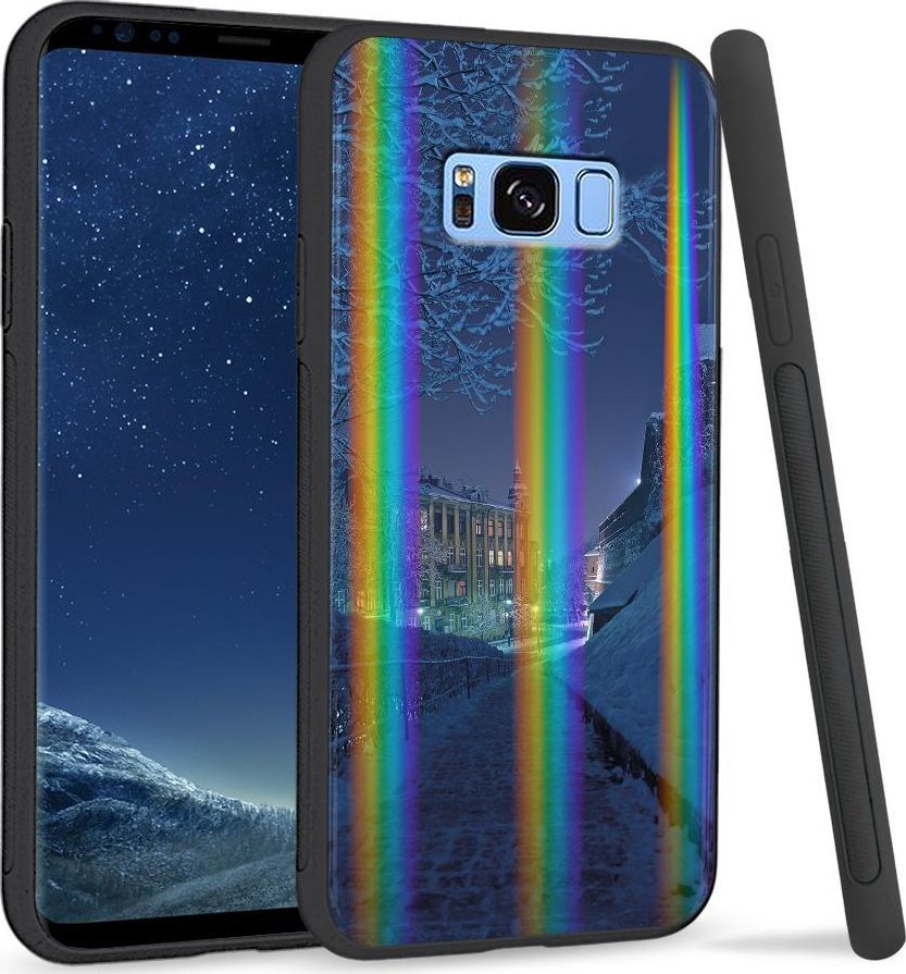 Super Fashion Etui na telefon Samsung S8 Rainbow Case Zima 1