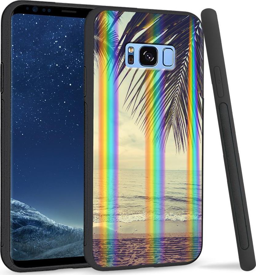 Super Fashion Etui na telefon Samsung S8 Rainbow Case Beach side 1