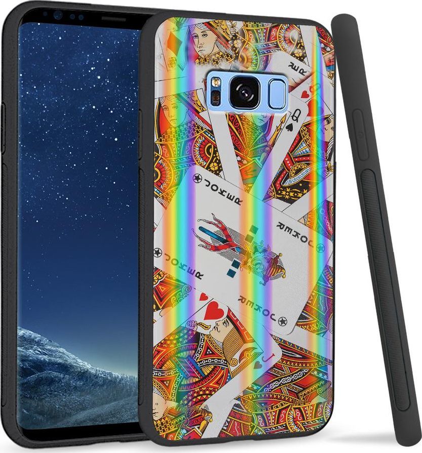 Super Fashion Etui na telefon Samsung S8 Rainbow Case Karty 1