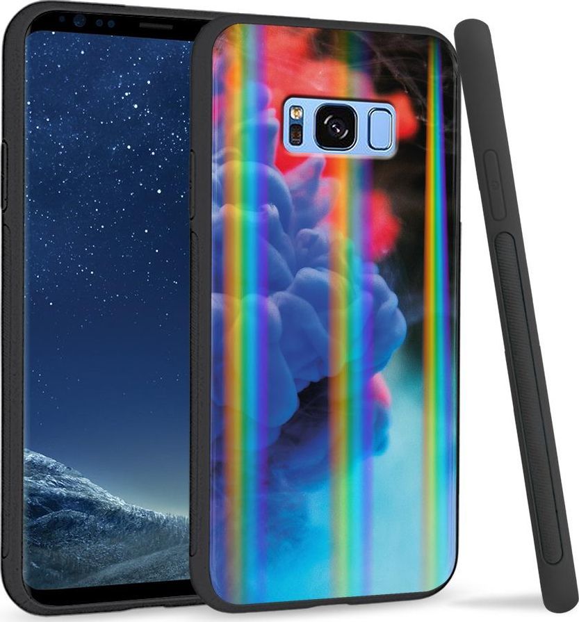 Super Fashion Etui na telefon Samsung S8 Rainbow Case Water color 1
