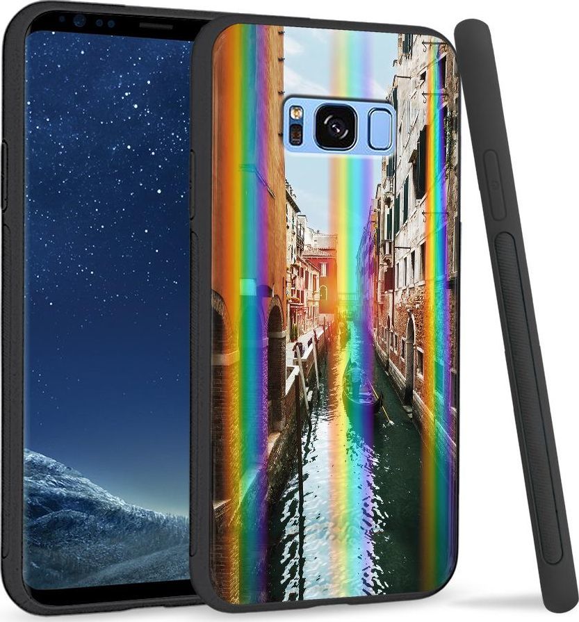 Super Fashion Etui na telefon Samsung S8 Rainbow Case Kanał w Wenecji 1