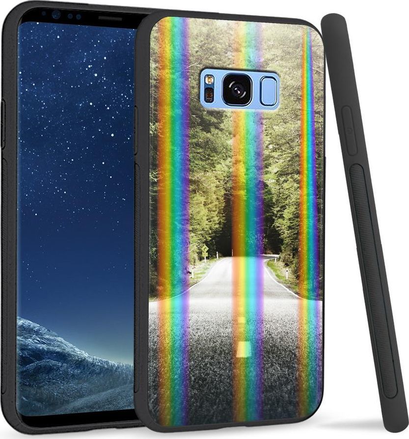 Super Fashion Etui na telefon Samsung S8 Rainbow Case Droga przez las 1