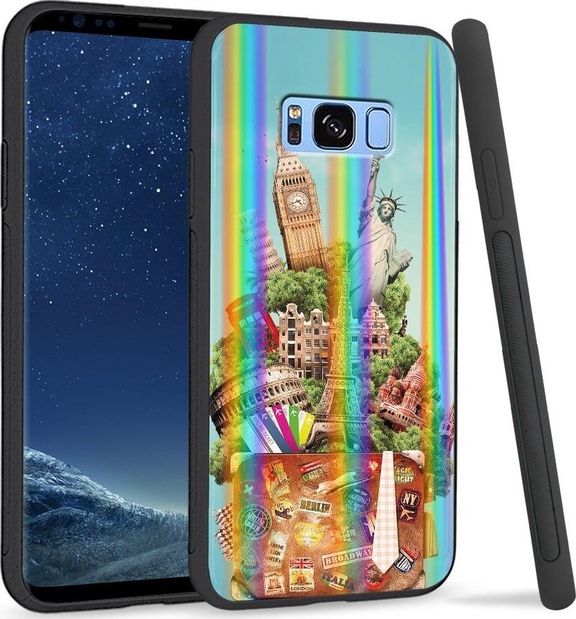Super Fashion Etui na telefon Samsung S8 Rainbow Case Podróże 1