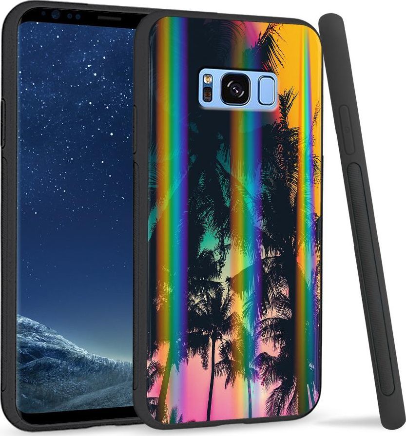Super Fashion Etui na telefon Samsung S8 Rainbow Case Trance 1