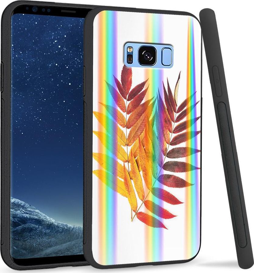 Super Fashion Etui na telefon Samsung S8 Rainbow Case Reddish yellow leaves 1