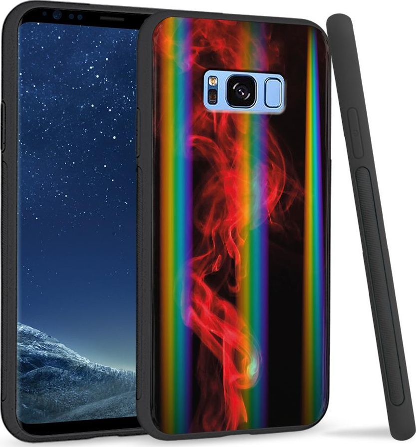 Super Fashion Etui na telefon Samsung S8 Rainbow Case Red smoke 1