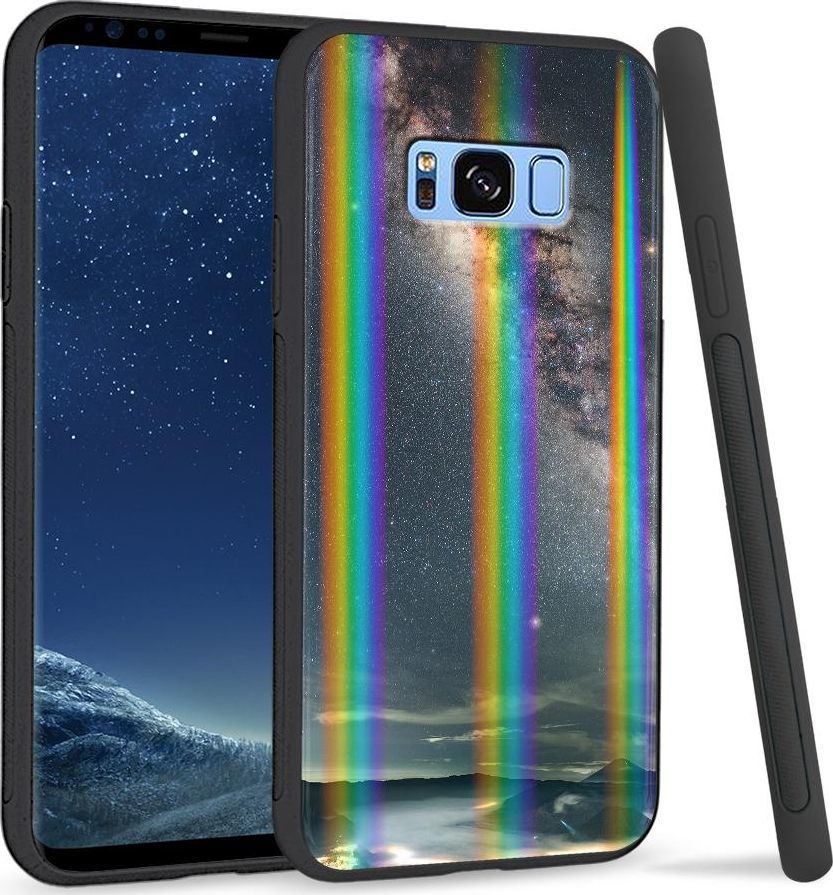 Super Fashion Etui na telefon Samsung S8 Rainbow Case Gwieździste niebo 1