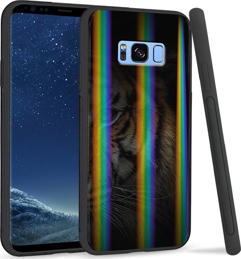Super Fashion Etui na telefon Samsung S8 Rainbow Case Tiger shadow 1
