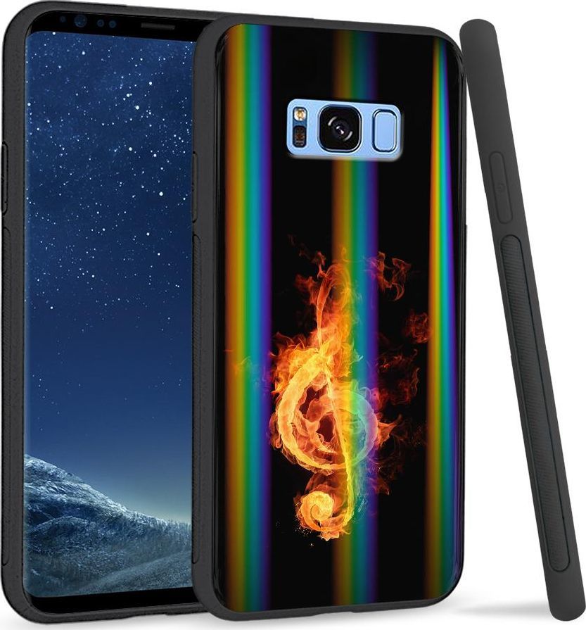 Super Fashion Etui na telefon Samsung S8 Rainbow Case Fire Clef 1