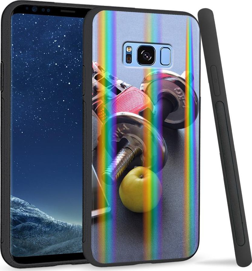 Super Fashion Etui na telefon Samsung S8 Rainbow Case Hantla 1