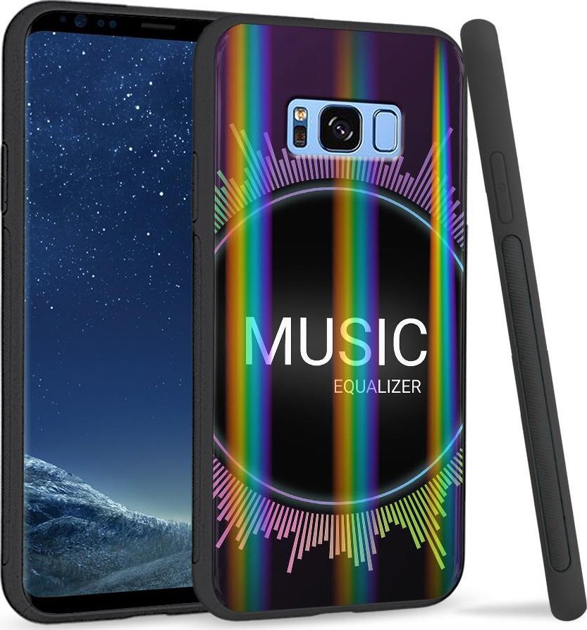Super Fashion Etui na telefon Samsung S8 Rainbow Case Music equalizer 1