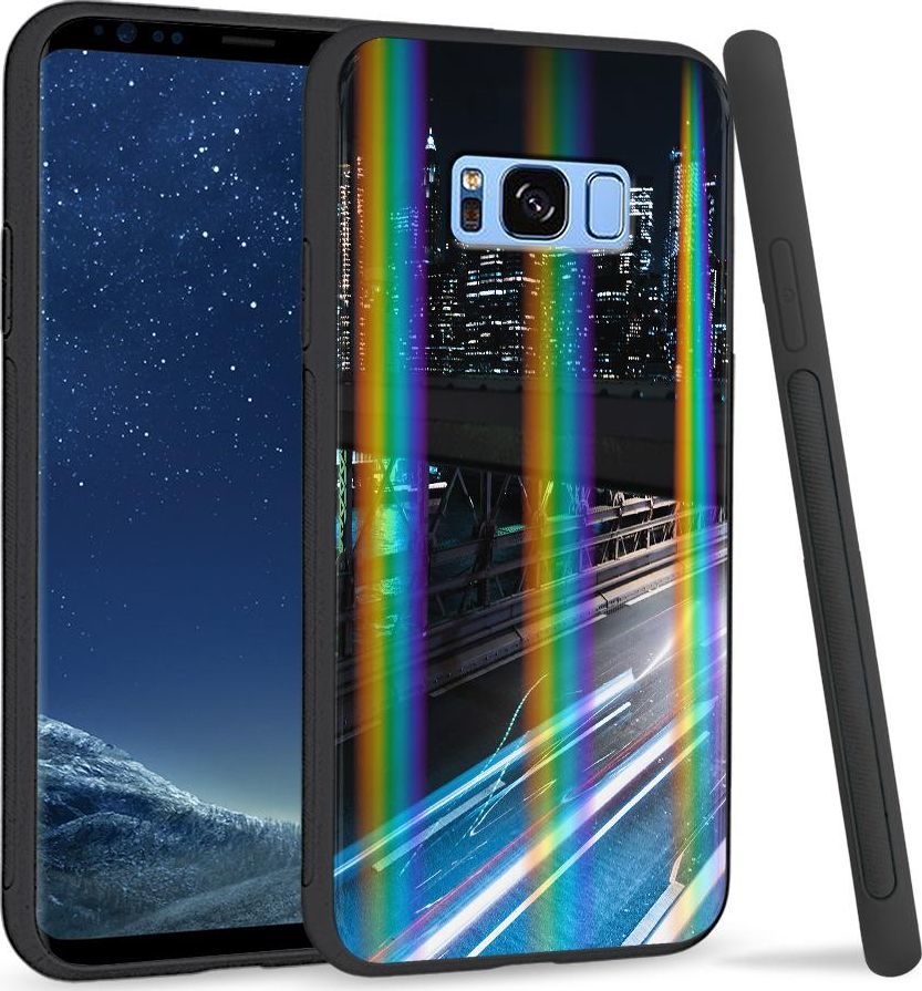Super Fashion Etui na telefon Samsung S8 Rainbow Case Cityscape 1