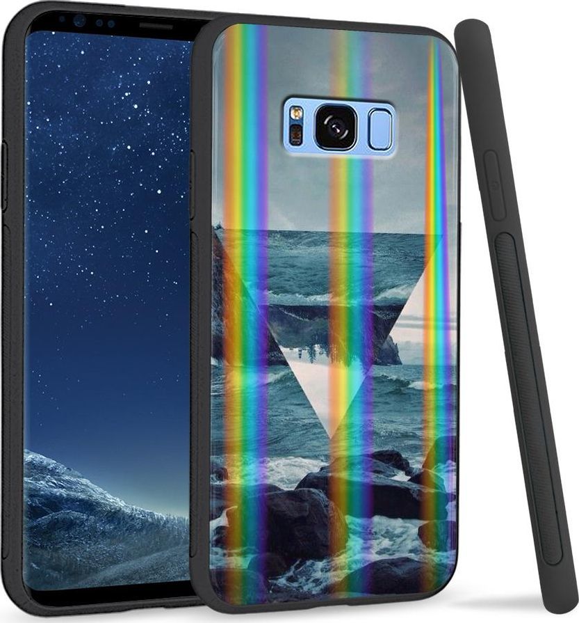 Super Fashion Etui na telefon Samsung S8 Rainbow Case Sea Triangle 1