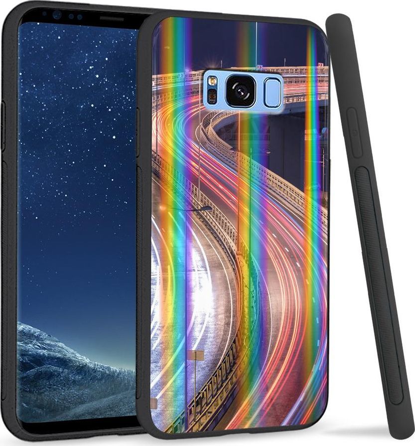 Super Fashion Etui na telefon Samsung S8 Rainbow Case Night Lights 1