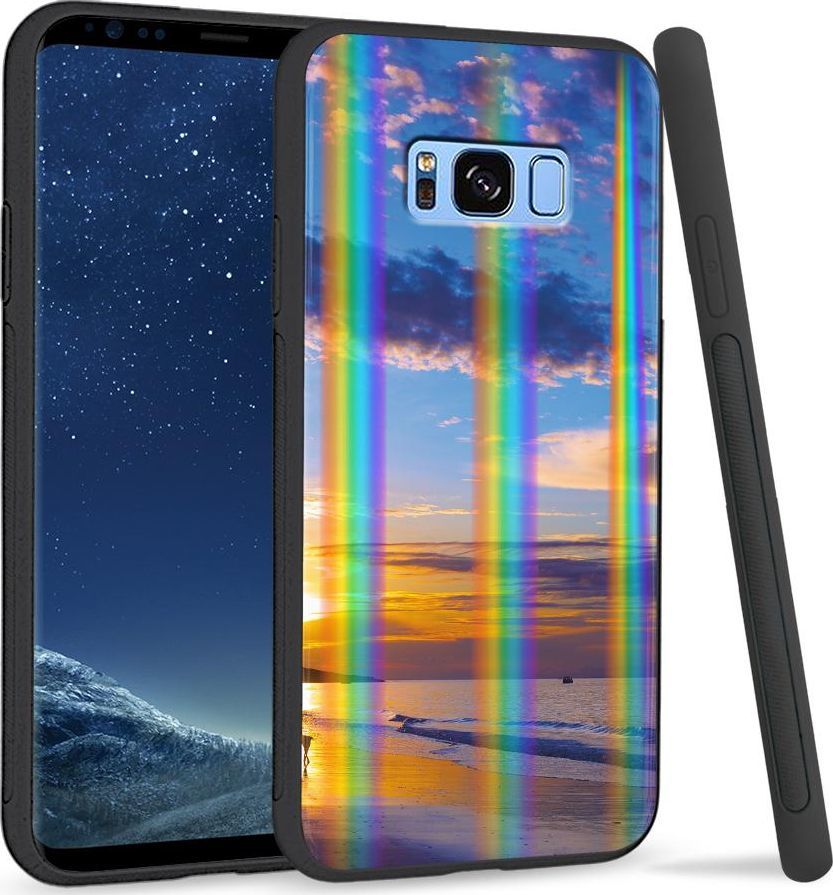 Super Fashion Etui na telefon Samsung S8 Rainbow Case Beach sky 1