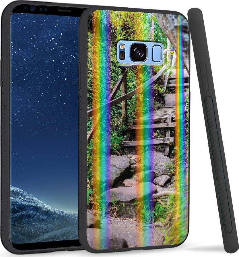 Super Fashion Etui na telefon Samsung S8 Rainbow Case Leścia ścieżka 1