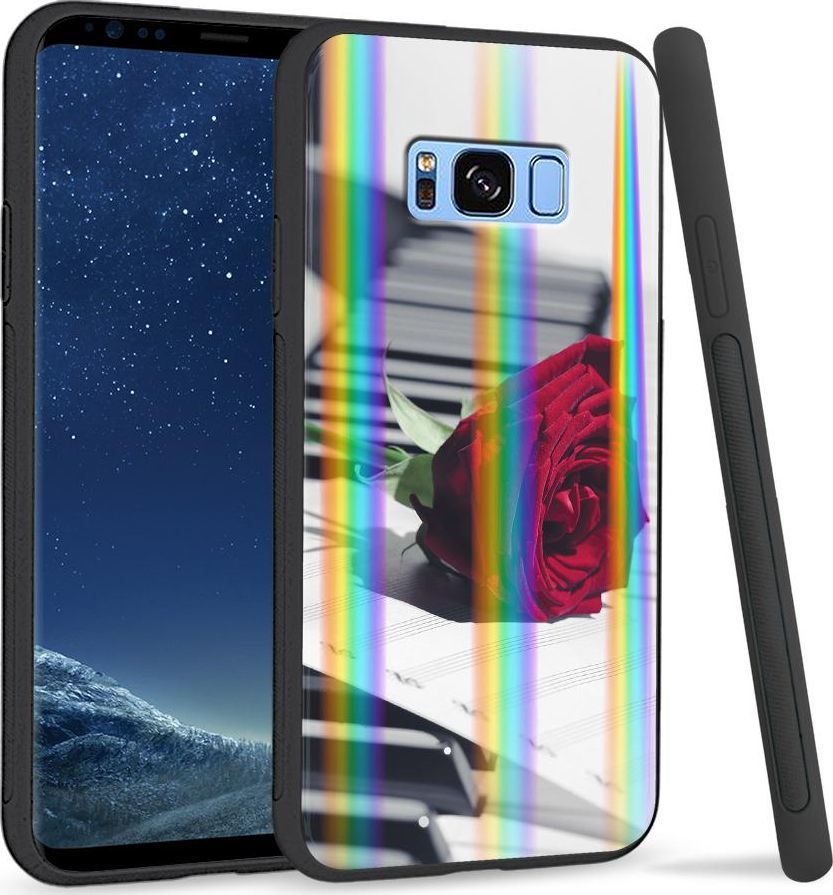 Super Fashion Etui na telefon Samsung S8 Rainbow Case Rose Piano 1