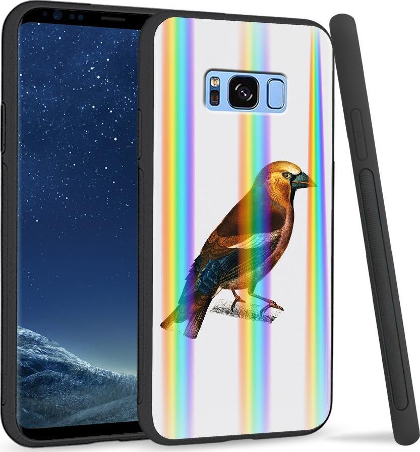 Super Fashion Etui na telefon Samsung S8 Rainbow Case Sójka 1