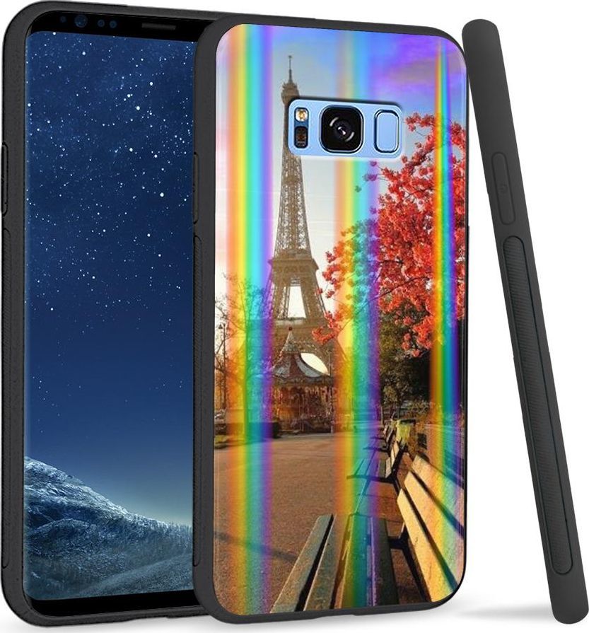 Super Fashion Etui na telefon Samsung S8 Rainbow Case Paris 1